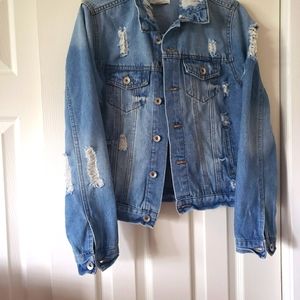 Ripped Jean Jacket